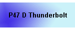 P47 D Thunderbolt